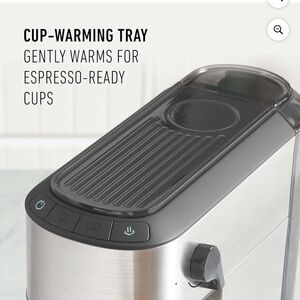 Calphalon Compact Espresso Machine, Home Espresso Machine with Milk Frother